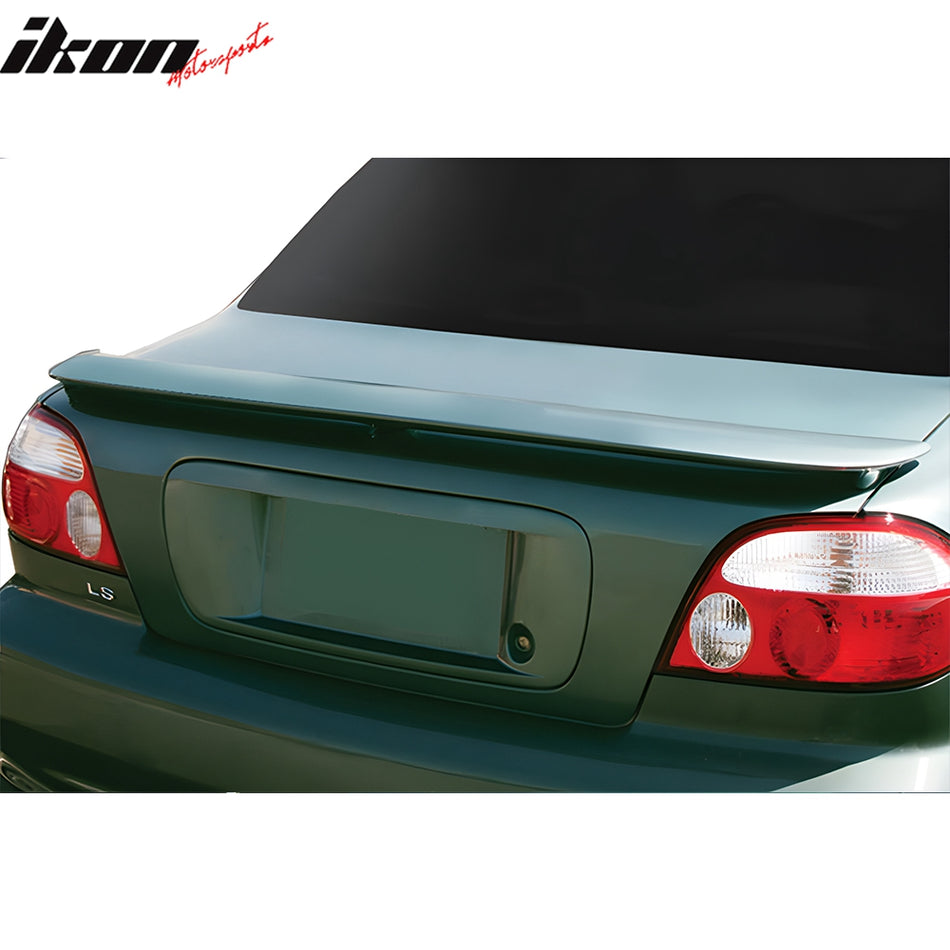 1998-2001 Kia Sephia OE Gray Primer Trunk Spoiler W/ LED Fiberglass