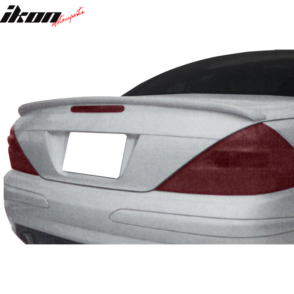 2003-2011 Benz SL-Class OE Flush Mount Gray Trunk Spoiler Fiberglass