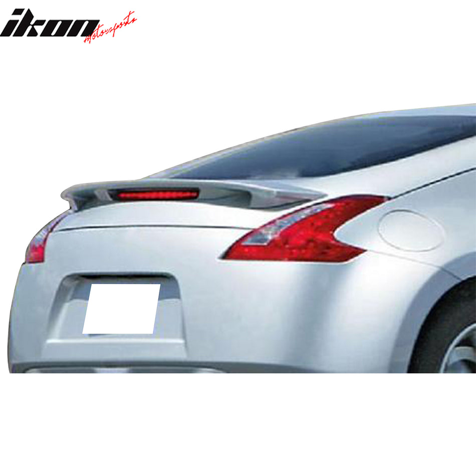 2009-2021 Nissan 370Z Coupe OE Gray Primer Trunk Spoiler Fiberglass