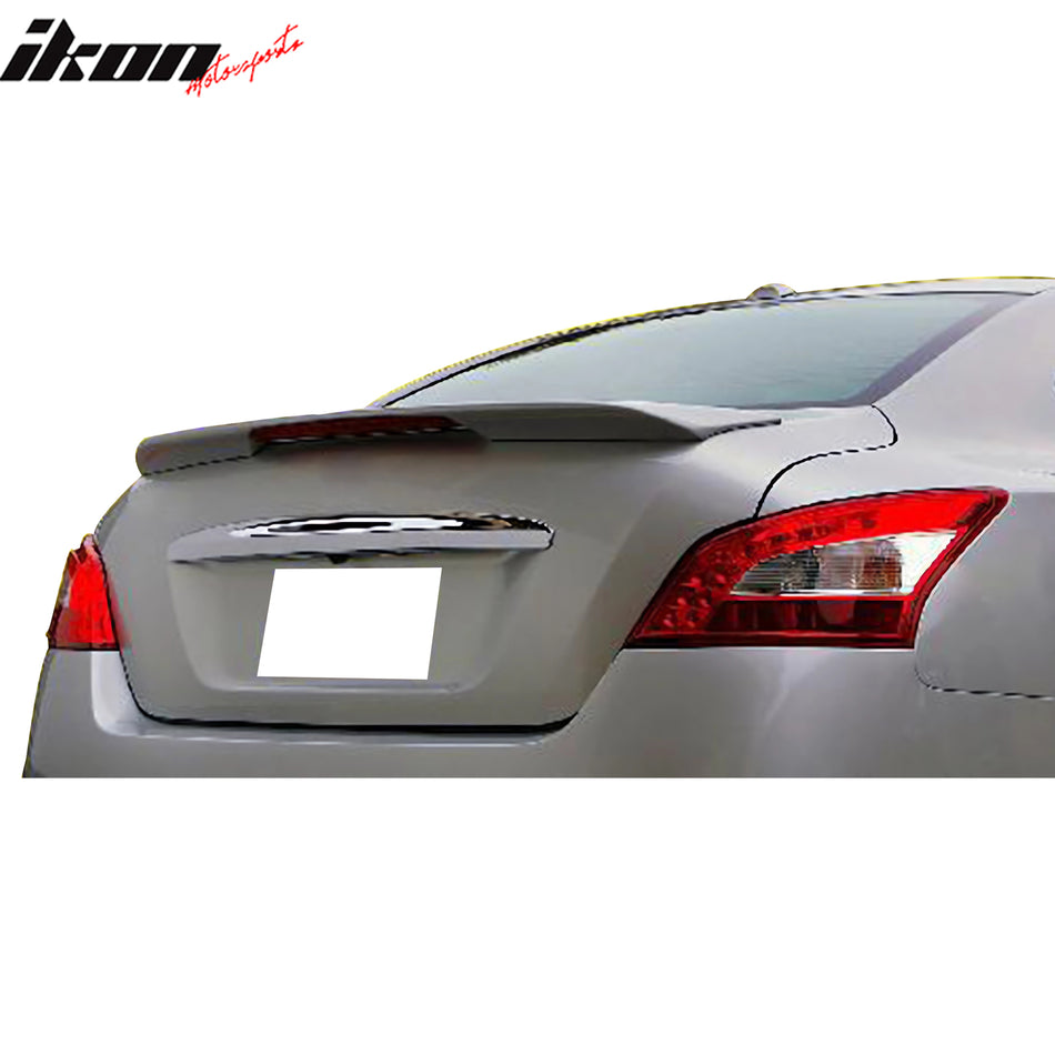 2009-2015 Nissan Maxima OE Style Gray Primer Trunk Spoiler W/LED FRP