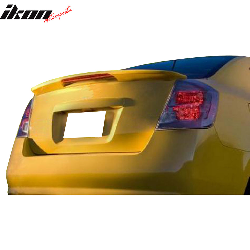 2007-2012 Nissan Sentra OE Factory Flush Mount Trunk Spoiler W/LED FRP