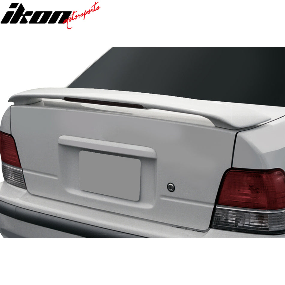 1995-1999 Toyota Tercel OE Style Gray Primer Trunk Spoiler W/LED FRP