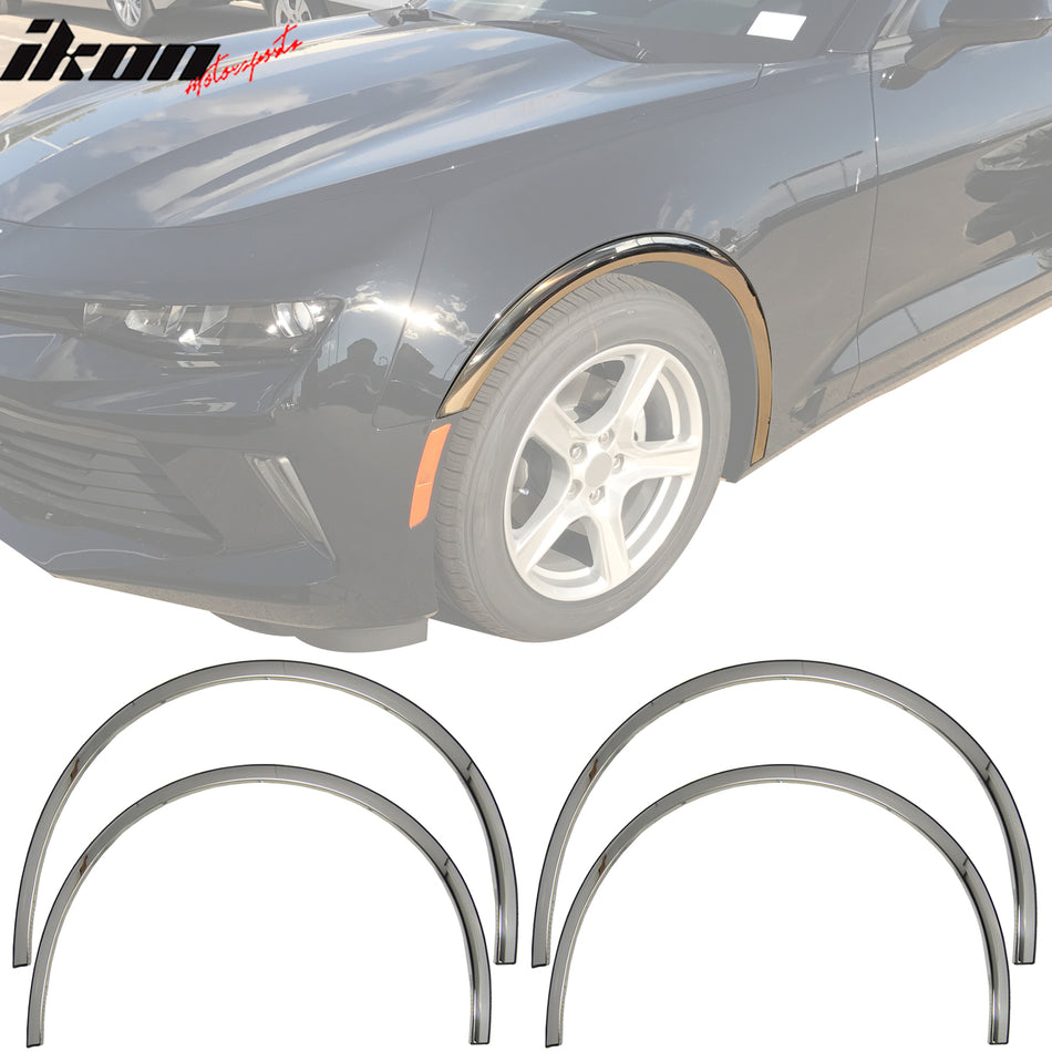 2010-2015 Chevrolet Camaro Wheel Fender Flare Stainless Steel Polished