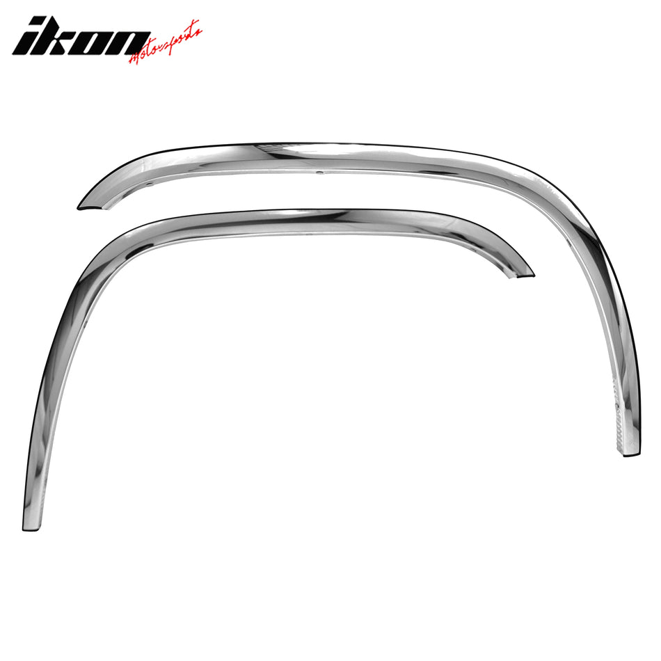 2002-2009 Chevy Trailblazer Fender Flares Stainless Steel Polished