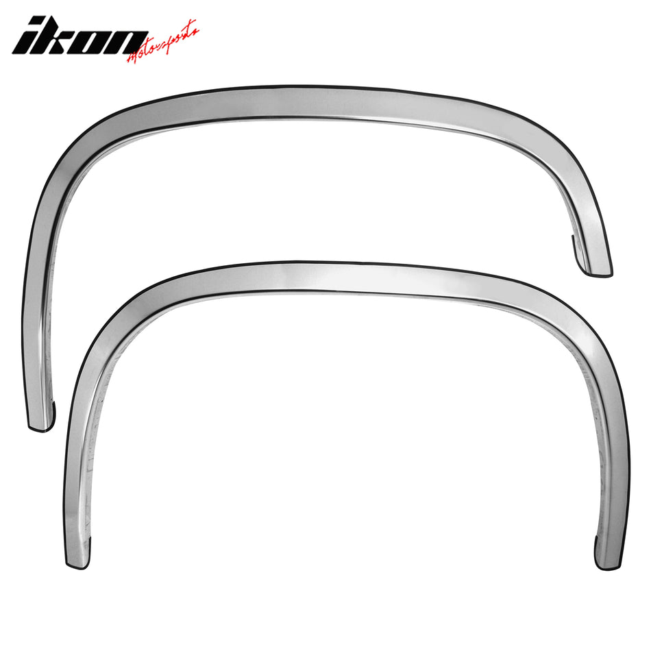 2007-2014 Sierra 1500 2500 3500 Fender Flare Stainless Steel Polished