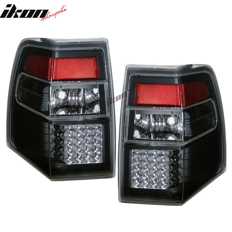 Fits 07-10 Ford Expedition LED Tail Lights Black