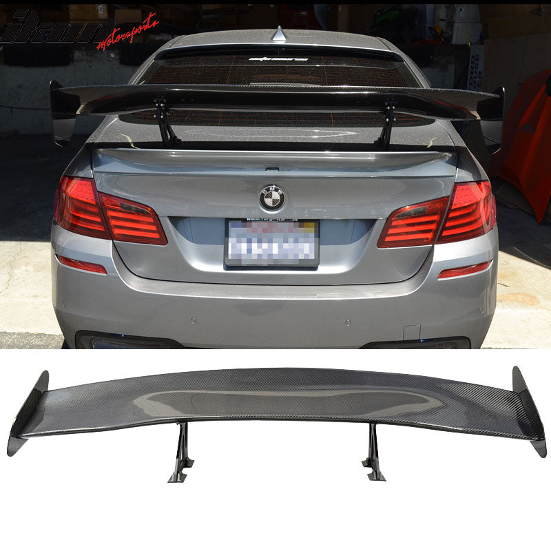 56"Inch GT Style 3D Carbon Fiber Racing Race Drag Trunk Spoiler Wing