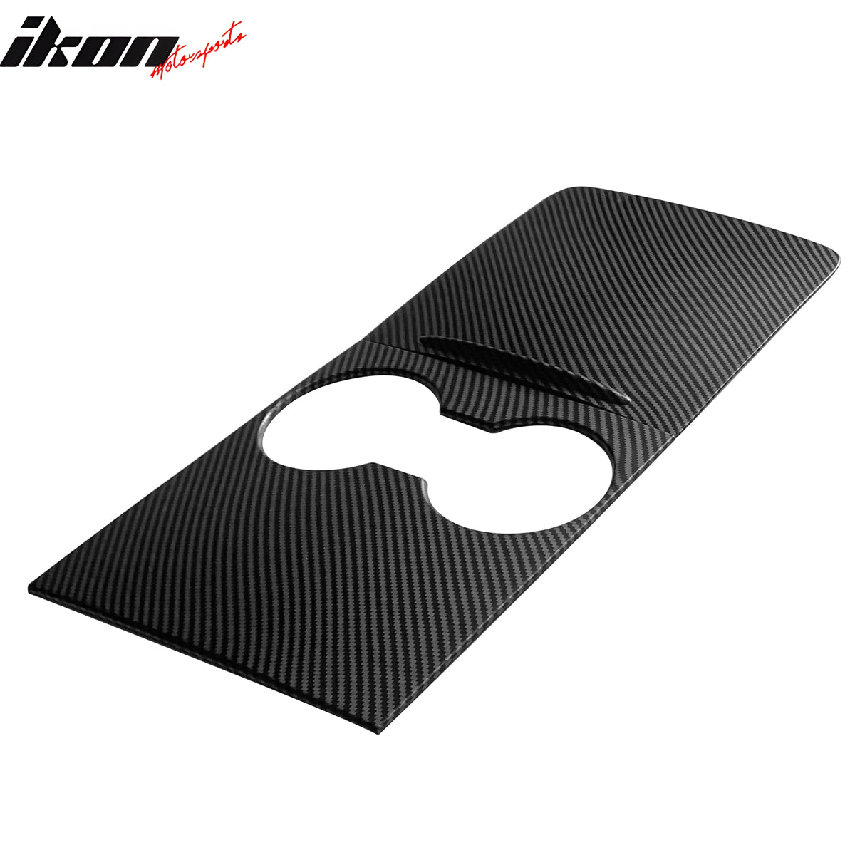 IKON MOTORSPORTS, Console Box Cover Compatible With 2021-2023 Tesla Model 3 & Model Y, ABS Storage Box Cover Trim 2PCS, 2022