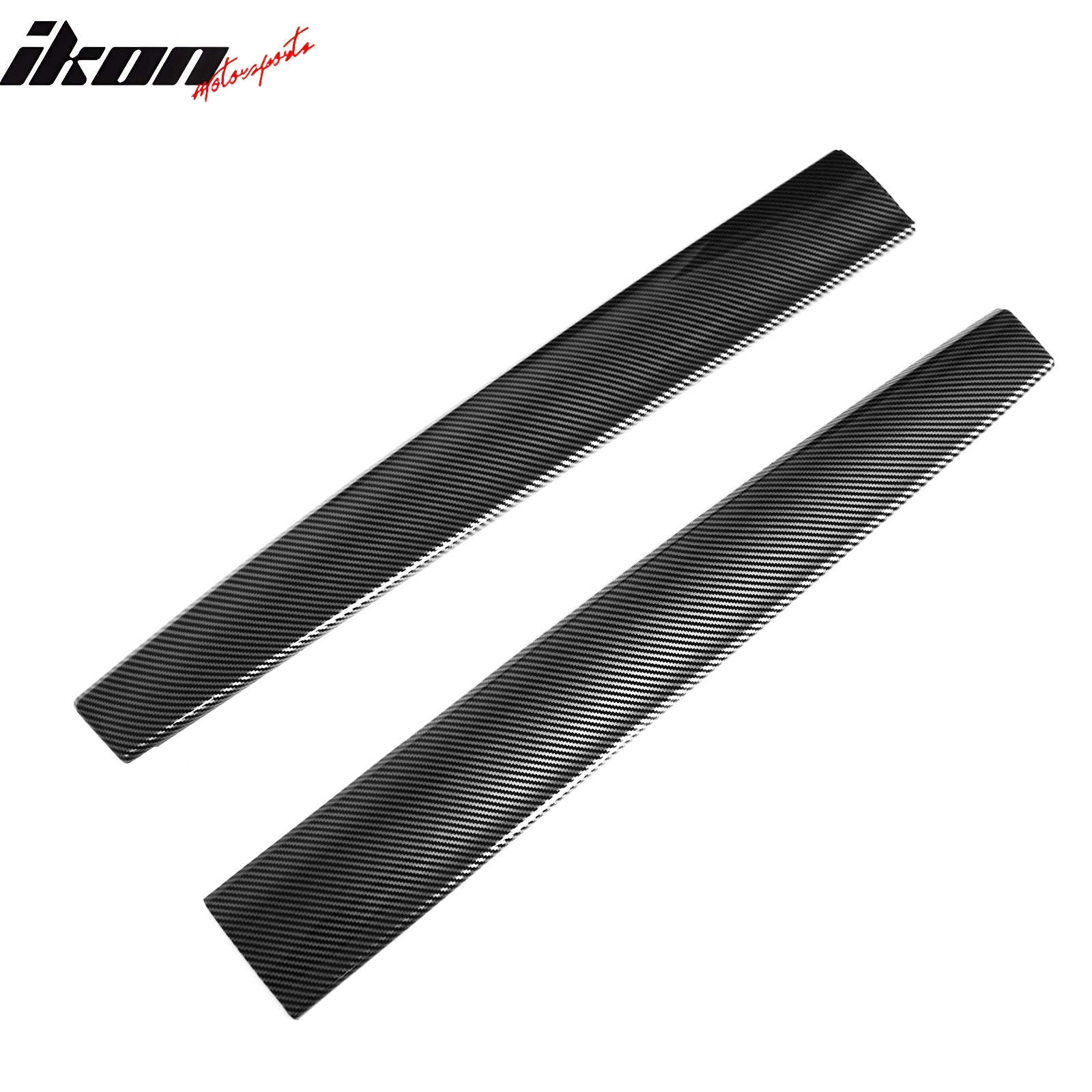 IKON MOTORSPORTS, Dashboard Wrap Cover Compatible With 2020-2023 Tesla Model Y & 2021-2023 Model 3, ABS 2PCS