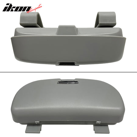 Universal Grey Sunglasses Holder Organizer Case Storage Sun Visor Mounted Box