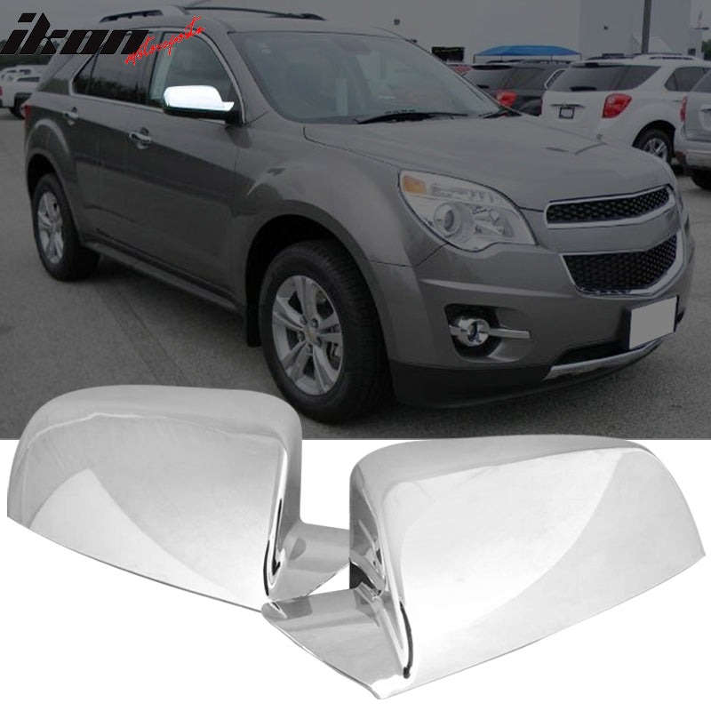 2010-2012 Chevrolet Equinox GMC Terrain Mirror Cover Chrome Pair