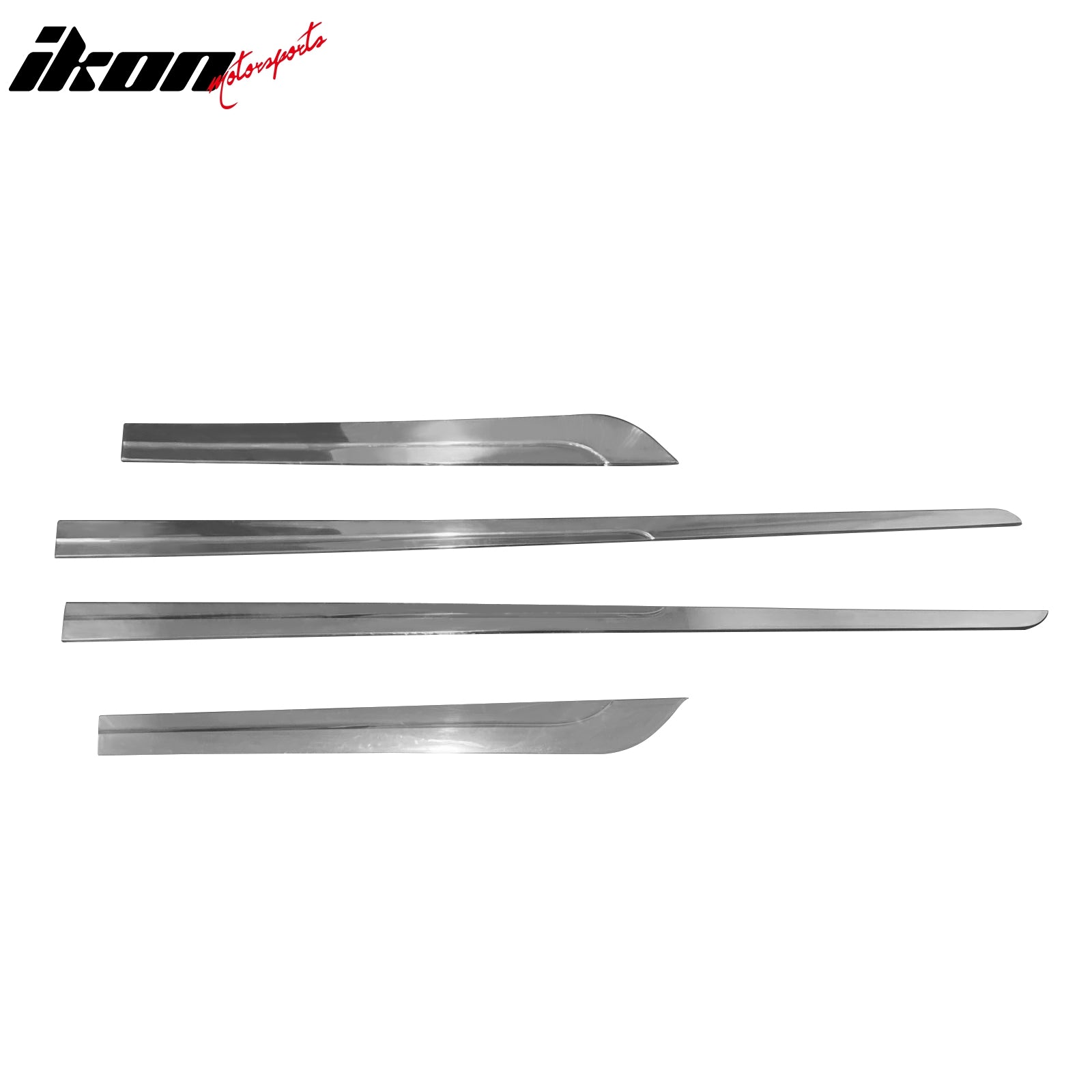 Fits 11-16 Hyundai Elantra 4-Door 4PC Lower Door Molding Trim Garnish ABS Chrome