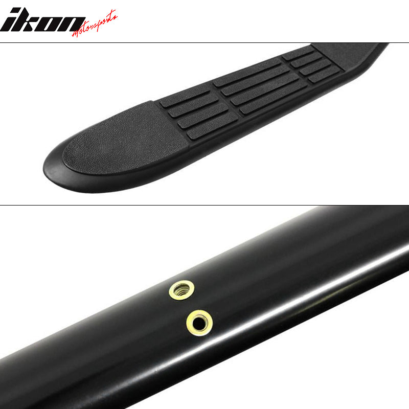 Fits 02-09 Chevrolet TrailBlazer GMC Envoy 3" Side Step Nerf Bar Running Board