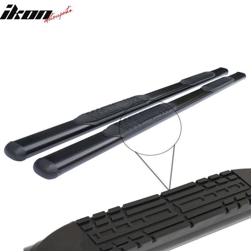 Fits 07-21 Toyota Tundra Extended Cab 4" Oval Side Step Nerf Bar Running Board