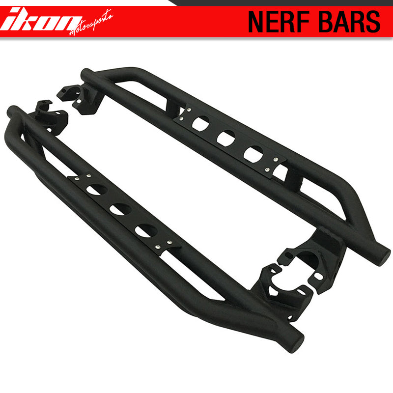 Fits 07-18 Jeep Wrangler Running Board Side Step Nerf Bars