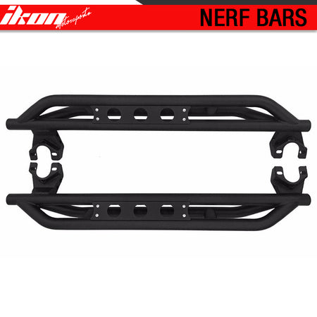 Fits 07-18 Jeep Wrangler Running Board Side Step Nerf Bars