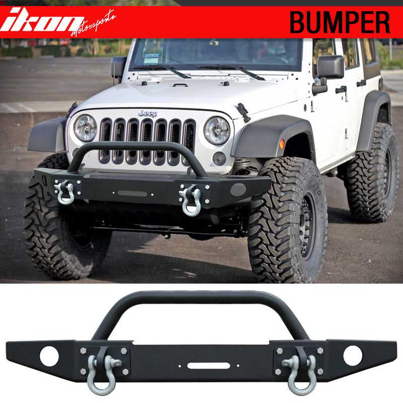 2007-2017 Jeep Wrangler JK Front Bumper Guard Winch Plate Steel