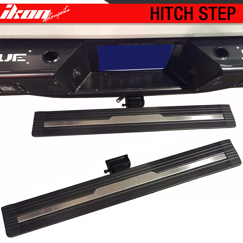 35" Unpainted Truck SUV Aluminum Hitch Step Rear Bumper w/ 2" Mounting Receiver