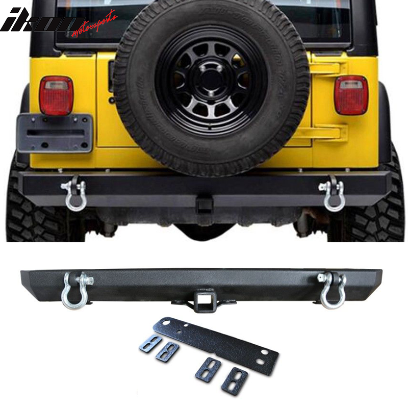 1987-2006 Jeep Wrangler YJ TJ Rock Crawler Powder Rear Bumper Guard