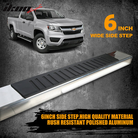 Fits 19-22 Silverado Sierra 1500 Extended Cab 6" Side Steps Bar Running Boards