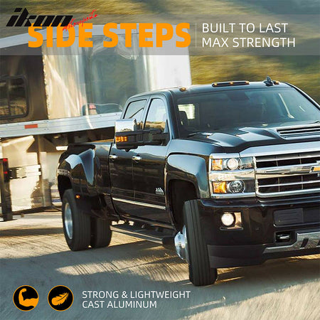 Fits 19-22 Silverado Sierra 1500 Extended Cab 6" Side Steps Bar Running Boards