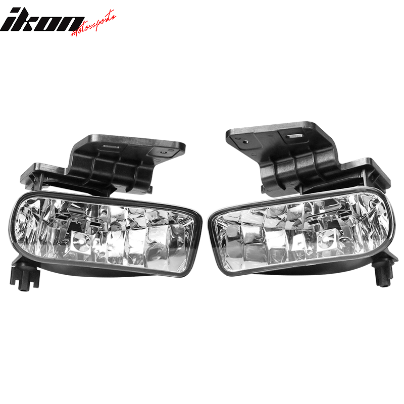 Fit 99-02 Chevy Silverado 00-06 Suburban Tahoe Front Bumper Fog Lights Clear Len