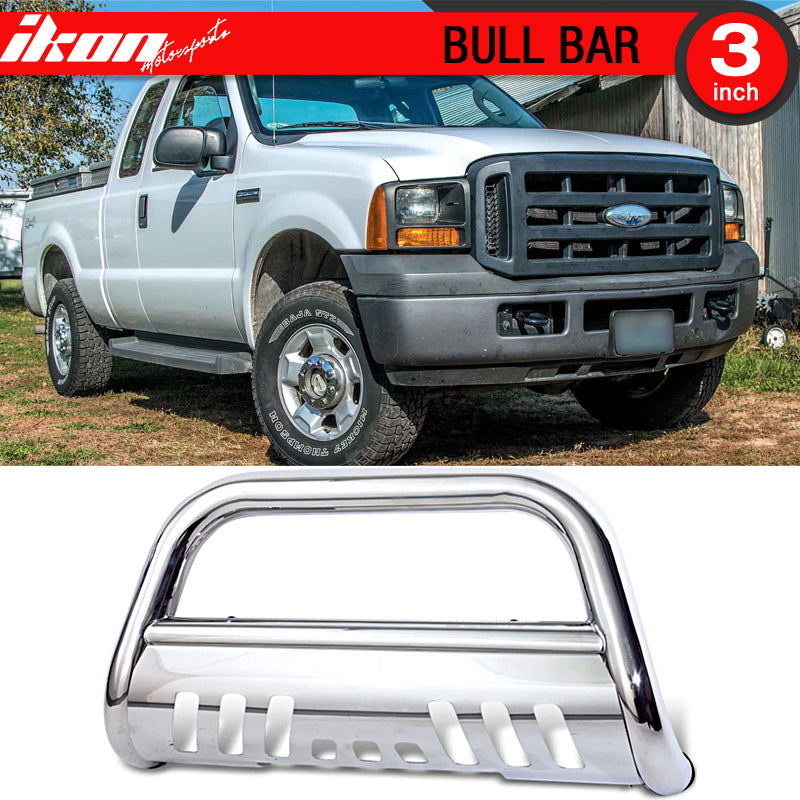 Fits 05-07 Ford F250 F350 F450 F550 Superduty Bull Bar Front Bumper Grille Guard