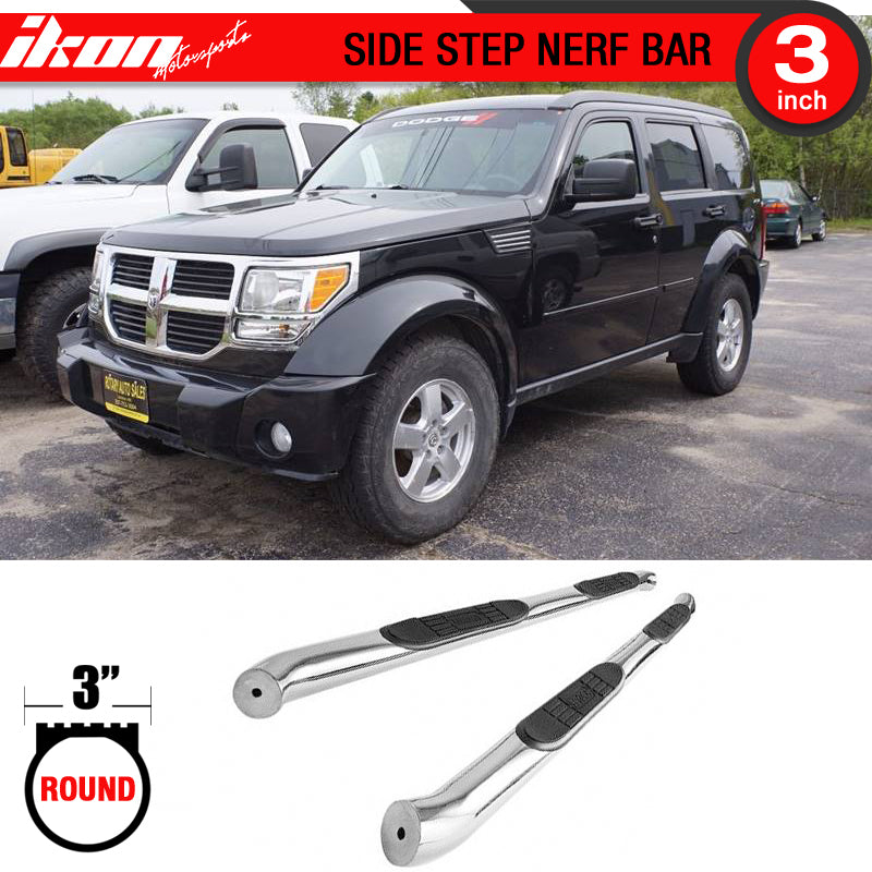 Fits 07-10 Dodge Nitro 3in Running Boards