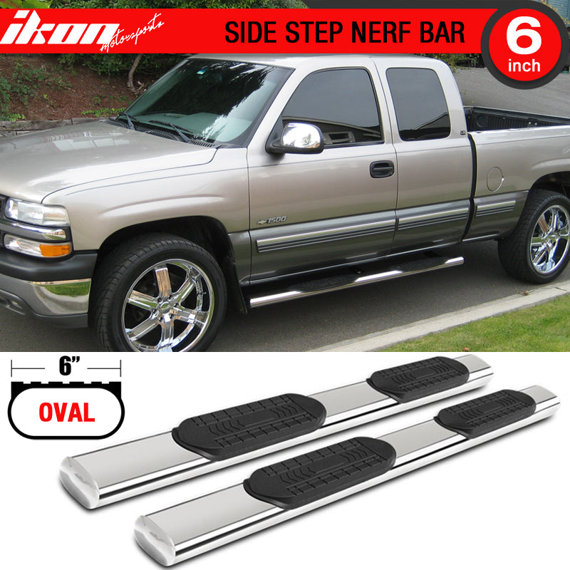 1999-2013 Chevy Silverado & GMC Sierra Extended Cab 6" Running Boards