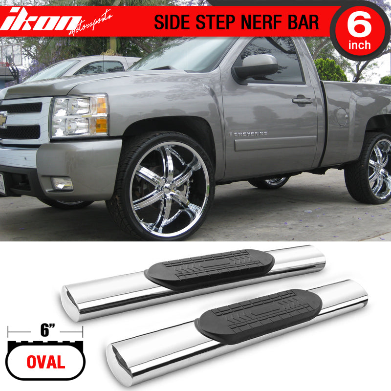 2001-2013 Silverado Sierra 1500 Regular Cab 6In SS Running Boards