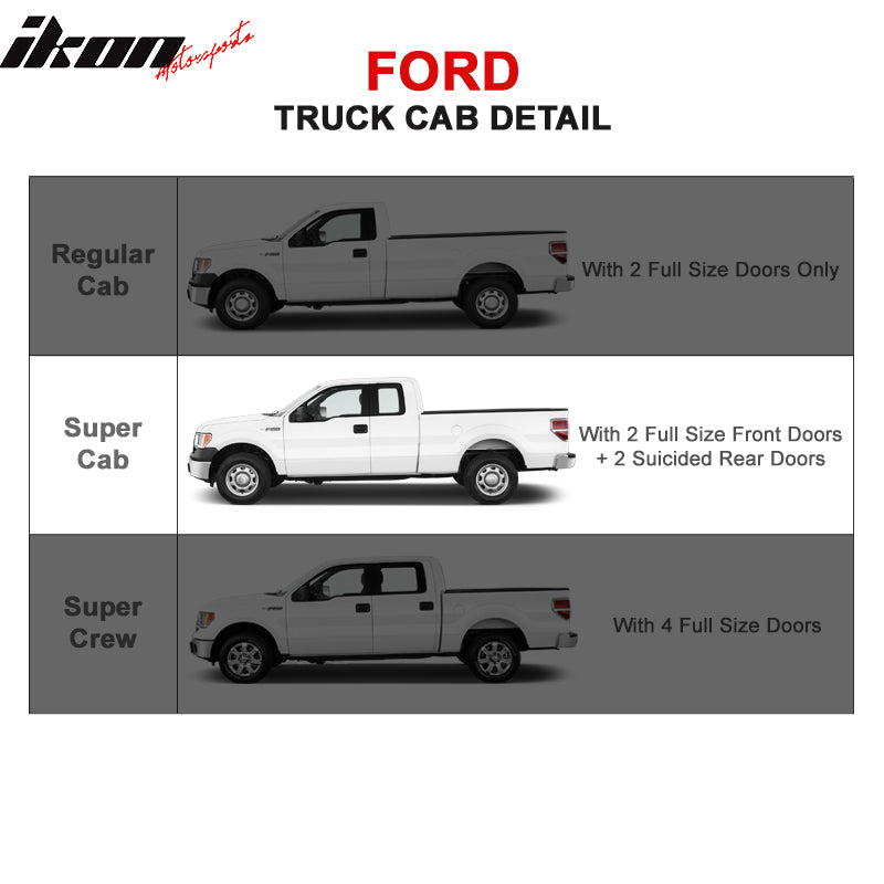 Fits 04-08 Ford F-150 Super/Extended Cab 6" Running Boards Side Step Nerf Bars