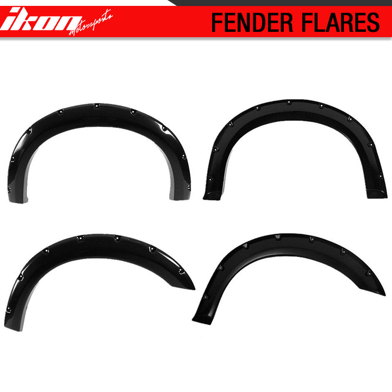 Clearance Sale Fits 99-07 F250 F350 Super Duty Pocket Rivet Black Fender Flares