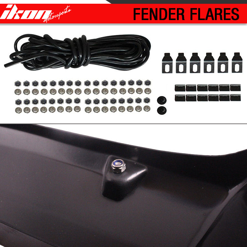 Clearance Sale Fits 99-07 F250 F350 Super Duty Pocket Rivet Black Fender Flares