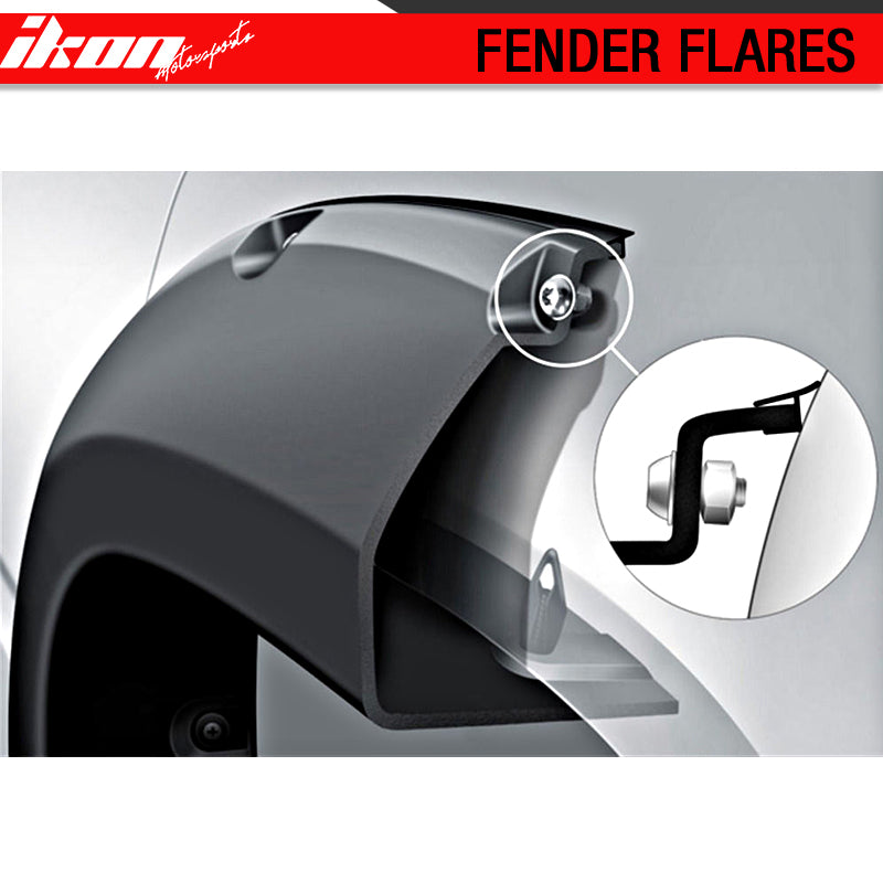 Clearance Sale Fits 99-07 F250 F350 Super Duty Pocket Rivet Black Fender Flares