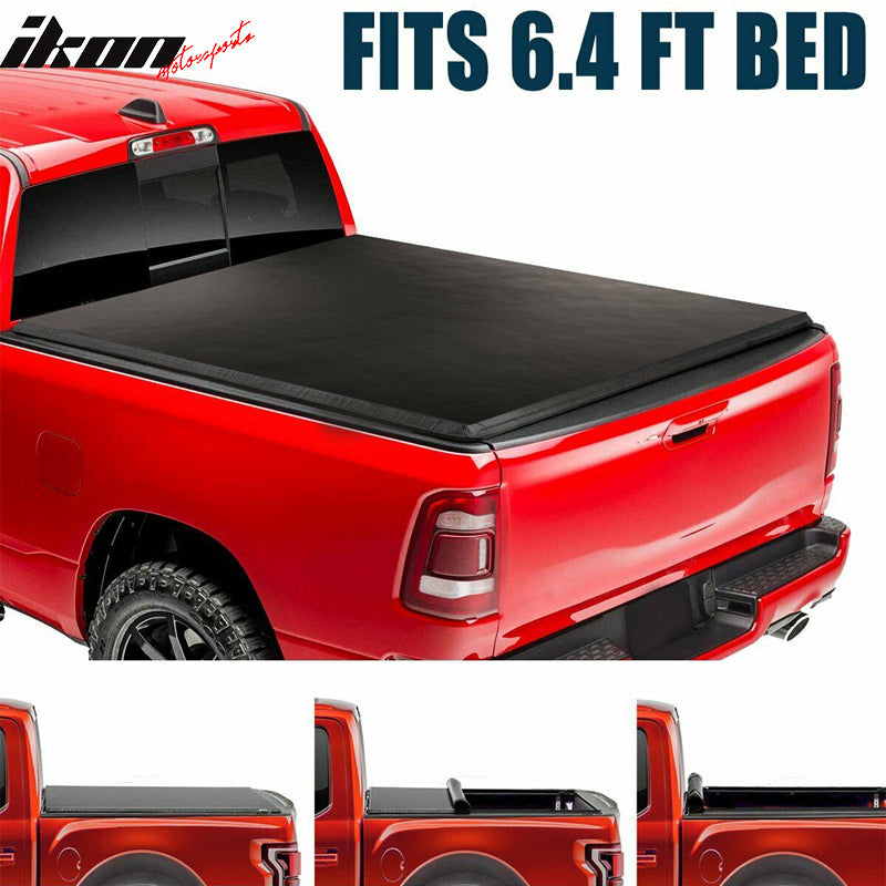 Fits 19-23 Dodge Ram 1500 6.4 ft Lock Soft Tonneau Cover