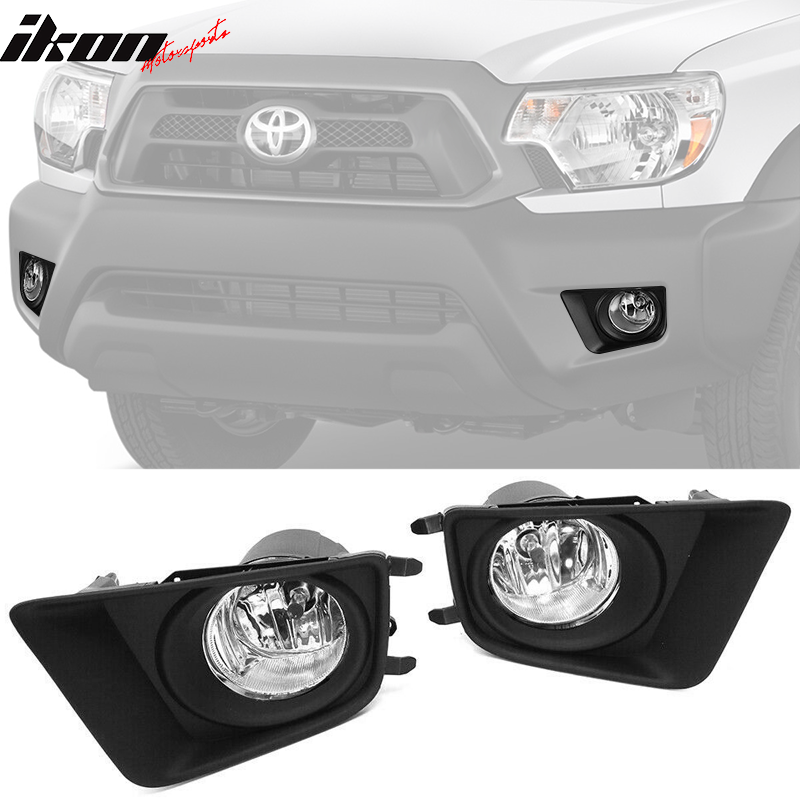 2012-2015 Toyota Tacoma OEM Style Clear Len Front Bumper Fog Light ABS