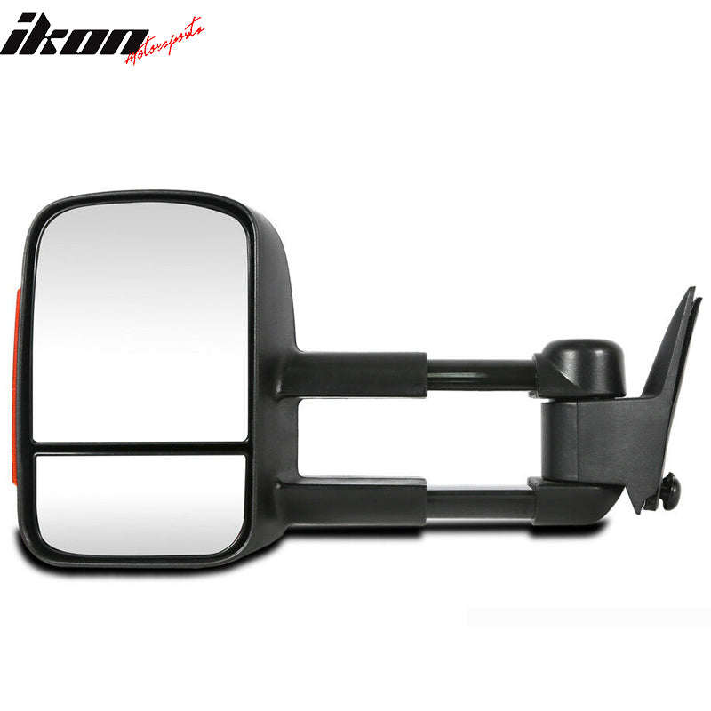 Fits 03-07 Chevy Silverado GMC Sierra 1500 Power Heated Tow Mirror W/ LED Signal