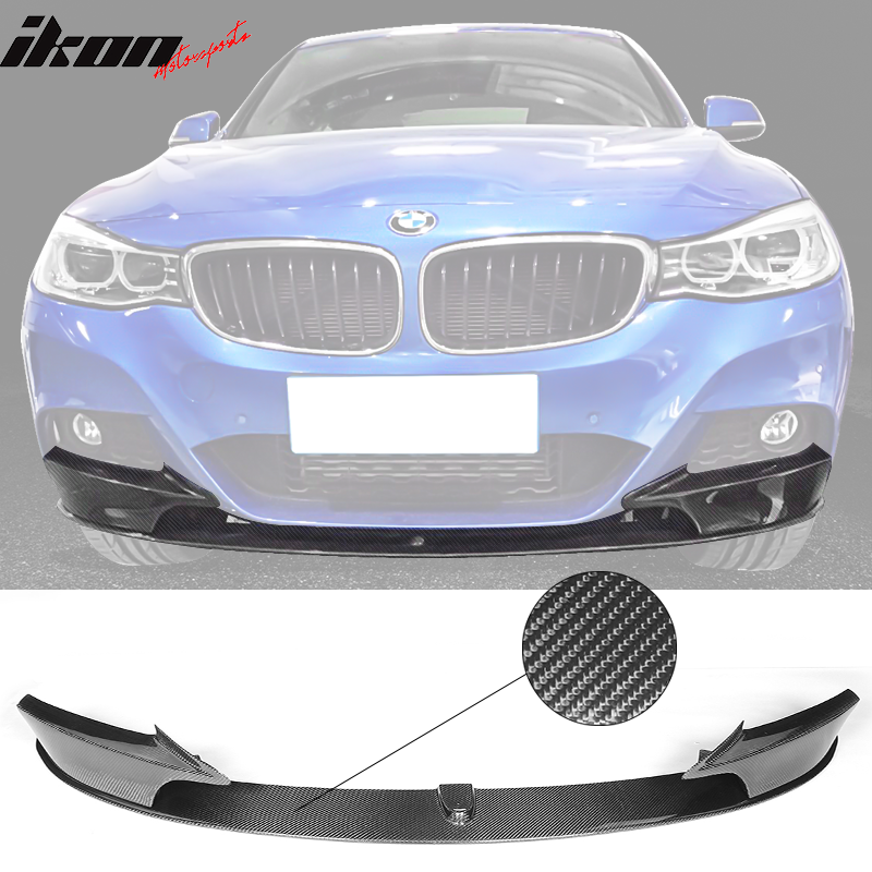 2014-2018 BMW F34 GT M Sport JC Style Front Bumper Lip Carbon Fiber