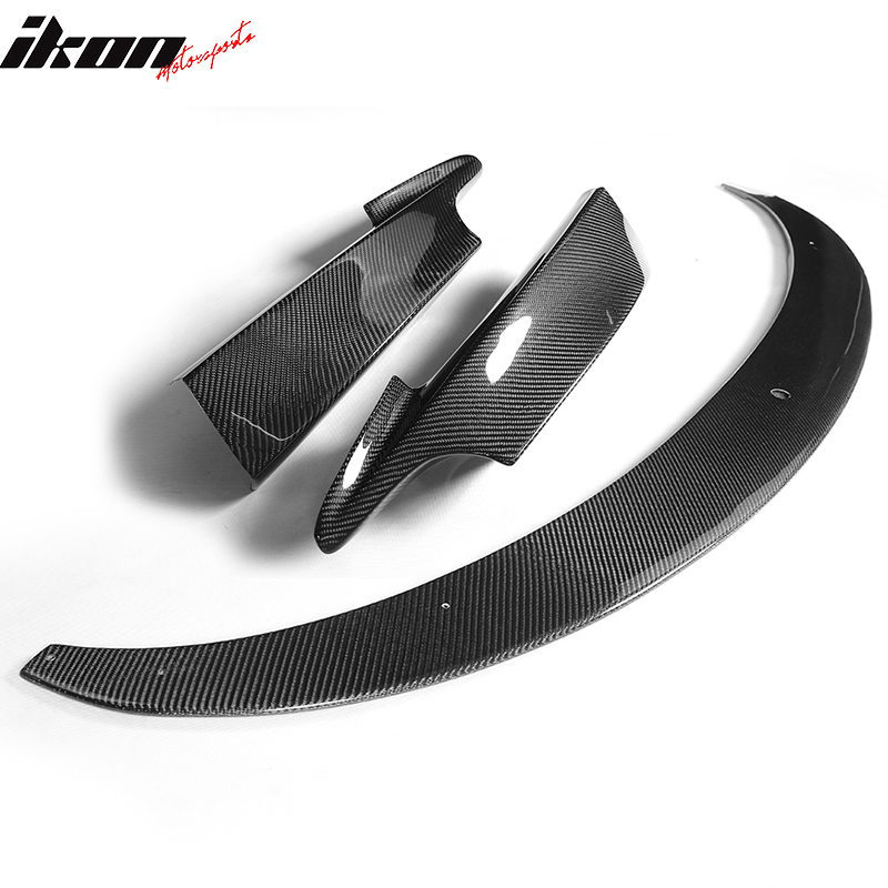 Fits 14-18 BMW F34 3 Series GT M Sport 3PCS Front Bumper Lip Carbon Fiber CF