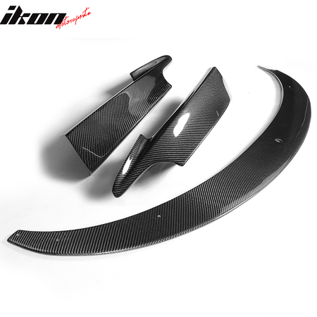 Fits 14-18 BMW F34 3 Series GT M Sport 3PCS Front Bumper Lip Carbon Fiber CF