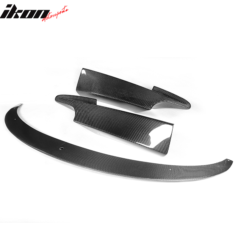 Fits 14-18 BMW F34 3 Series GT M Sport 3PCS Front Bumper Lip Carbon Fiber CF