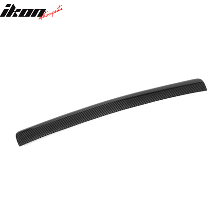 IKON MOTORSPORTS, Front Bumper Lip Compatible With 2009-2012 Audi A4 B8 Sedan , Matte Carbon Fiber + FRP O Style Front Lip Spoiler Wing Chin Splitter, 2010 2011