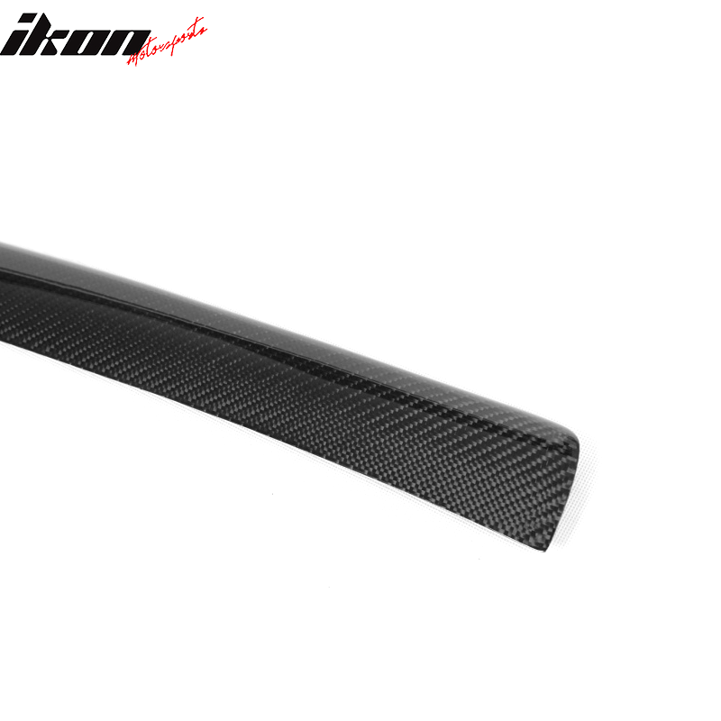 IKON MOTORSPORTS, Front Bumper Lip Compatible With 2009-2012 Audi A4 B8 Sedan , Matte Carbon Fiber + FRP O Style Front Lip Spoiler Wing Chin Splitter, 2010 2011