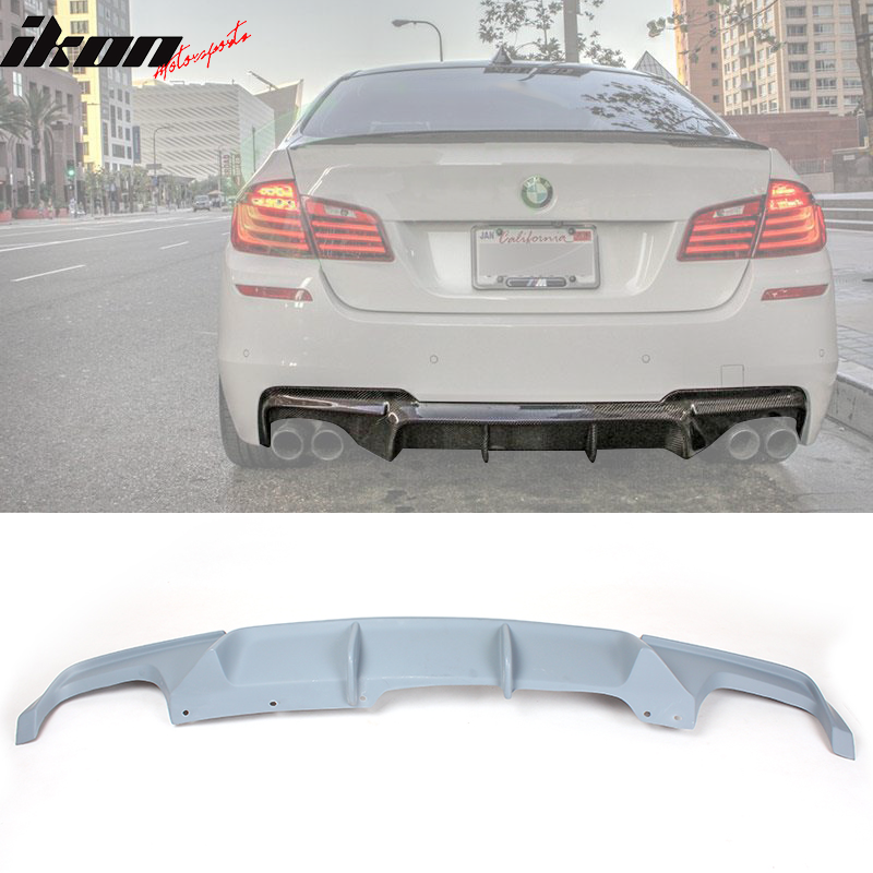 2011-2016 BMW F10 5 Series Sedan M-Sport VO Style Rear Diffuser FRP