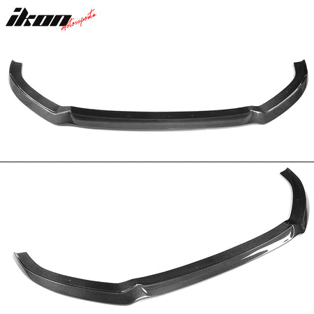 IKON MOTORSPORTS, Front Bumper Lip Compatible With 2017-2018 Audi A3 SLINE S3 Hatchback , Matte Carbon Fiber JC Style Front Lip Spoiler Wing Chin Splitter