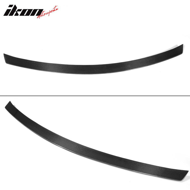 IKON MOTORSPORTS, Trunk Spoiler Compatible With 2011-2016 Mercedes-Benz CLS-Class W218 Sedan , Matte Carbon Fiber JC Style Rear Spoiler Wing, 2012 2013 2014 2015