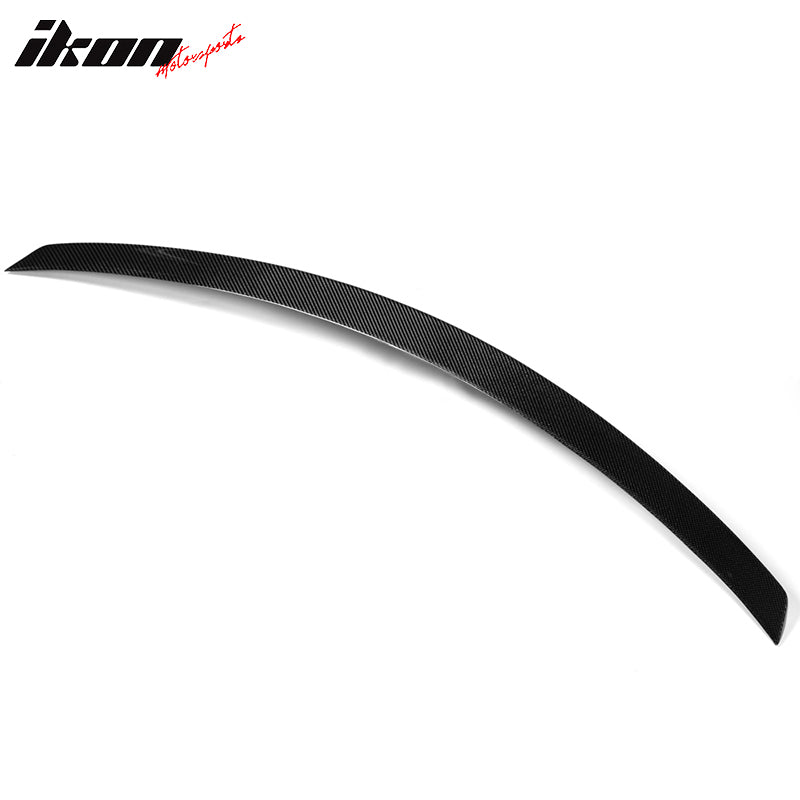 IKON MOTORSPORTS, Trunk Spoiler Compatible With 2011-2016 Mercedes-Benz CLS-Class W218 Sedan , Matte Carbon Fiber JC Style Rear Spoiler Wing, 2012 2013 2014 2015