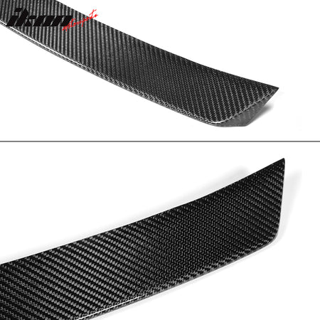 IKON MOTORSPORTS, Trunk Spoiler Compatible With 2011-2016 Mercedes-Benz CLS-Class W218 Sedan , Matte Carbon Fiber JC Style Rear Spoiler Wing, 2012 2013 2014 2015