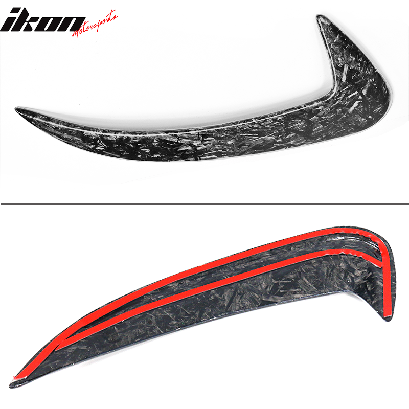 Fits 15-18 Bnez C-Class W205 Front + Rear Side Vents Spoiler Forged Carbon Fiber