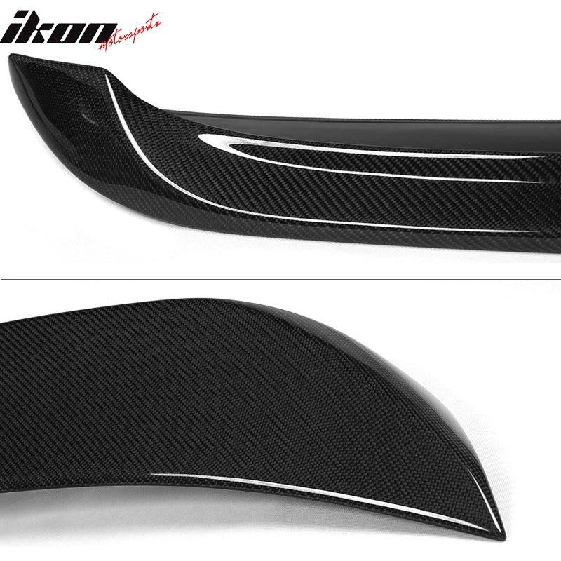 Fits 11-16 BMW 5 Series F10 & M5 HM Style Rear Trunk Spoiler Matte Carbon Fiber